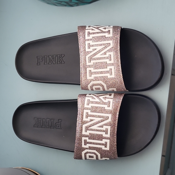PINK Victoria's Secret Shoes - PINK VS Slide Sandals. Pink. Size 9